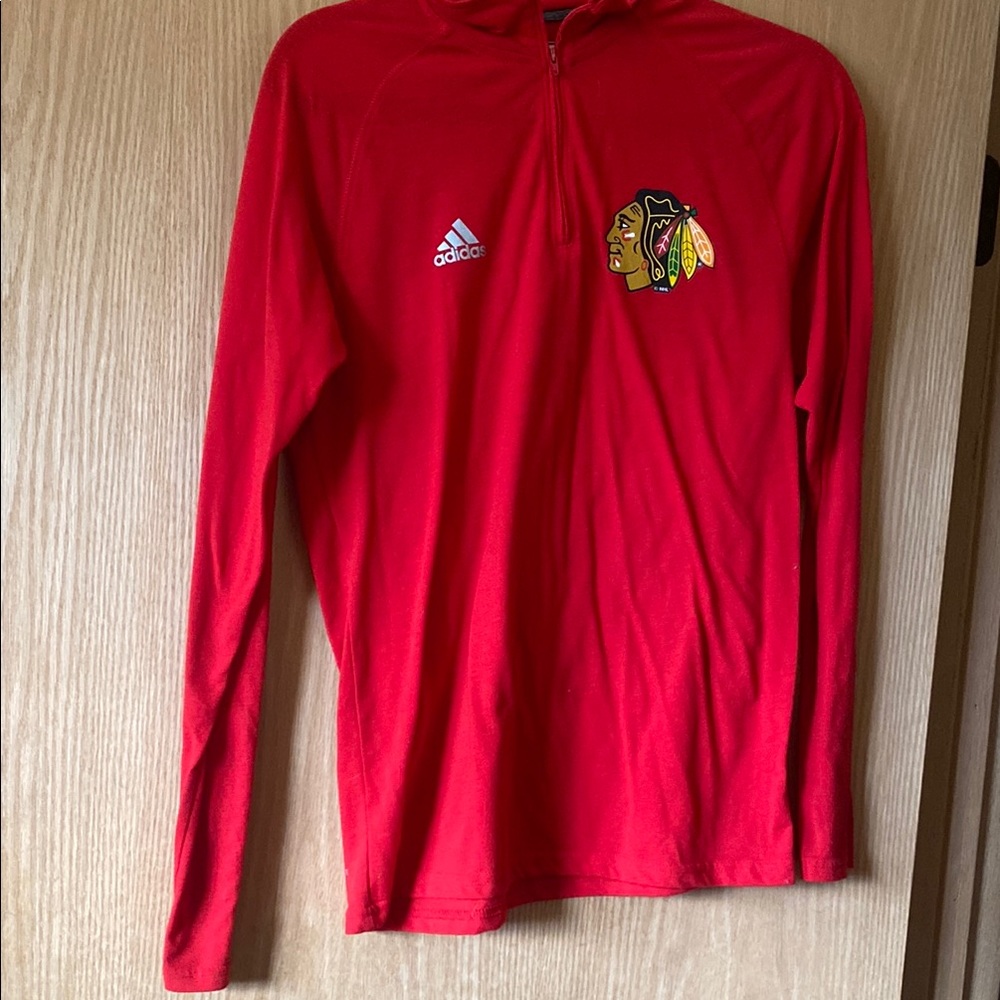 Adidas Red Long Sleeve Shirt